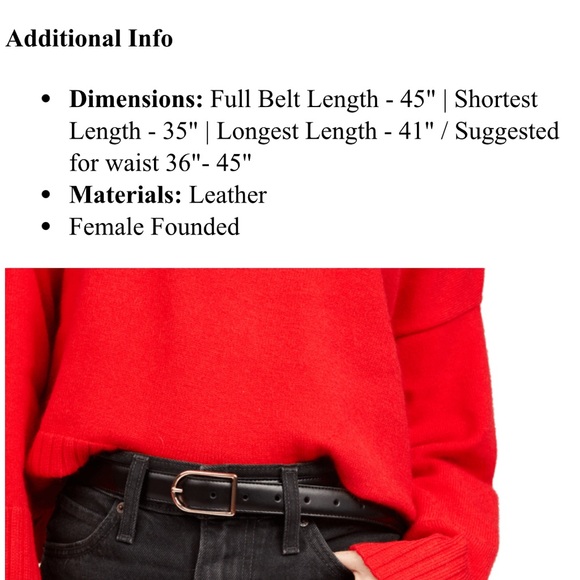 Kate Spade ♠️ Leather Belt - Picture 5 of 5